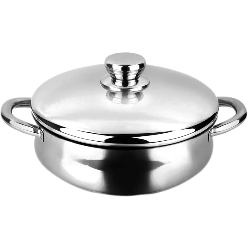 Тенджери и тигани Ниска касерола Fagor Silverinox 24, 2.5 литра